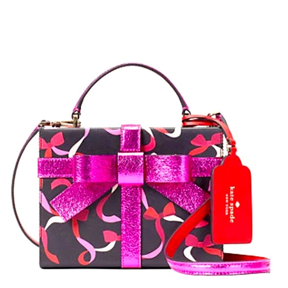 New Kate Spade wrapping party gift box crossbody - Picture 1 of 16